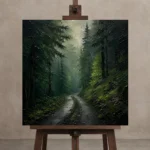 Premium Wall Art Kare Html Edition – CP-DE-BF-S-002 displayed on a studio easel