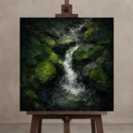 Premium Wall Art Kare Html Edition – CP-DE-BF-S-003 displayed on a studio easel