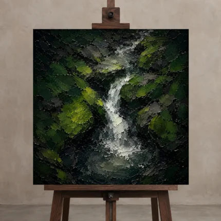 Premium Wall Art Kare Html Edition – CP-DE-BF-S-003 displayed on a studio easel