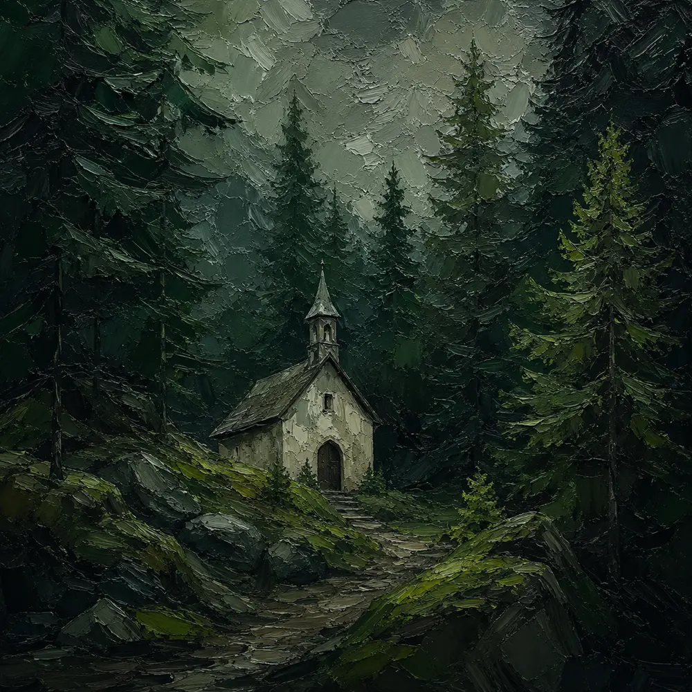 Blackwood Echo Black Forest Wall Art Black Forest Pine Art Print