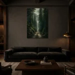 Premium Wall Art Dikey Html Edition – CP-DE-BF-V-002 shown in a warm modern interior