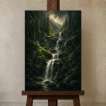 Premium Wall Art Dikey Html Edition – CP-DE-BF-V-003 displayed on a studio easel