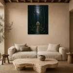 Premium Wall Art Dikey Html Edition – CP-DE-BF-V-004 presented in a sophisticated home setting