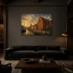 Premium Wall Art Yatay Html Edition – CP-DE-BH-H-001 shown in a warm modern interior