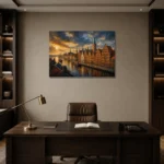 Premium Wall Art Yatay Html Edition – CP-DE-BH-H-003 displayed in a contemporary gallery-inspired room