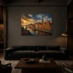 Premium Wall Art Yatay Html Edition – CP-DE-BH-H-003 shown in a warm modern interior