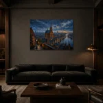 Premium Wall Art Yatay Html Edition – CP-DE-BH-H-004 shown in a warm modern interior