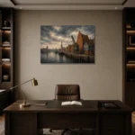 Premium Wall Art Yatay Html Edition – CP-DE-BH-H-005 displayed in a contemporary gallery-inspired room