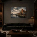 Premium Wall Art Yatay Html Edition – CP-DE-BH-H-005 shown in a warm modern interior