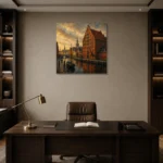 Premium Wall Art Kare Html Edition – CP-DE-BH-S-001 displayed in a contemporary gallery-inspired room