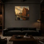 Premium Wall Art Kare Html Edition – CP-DE-BH-S-001 shown in a warm modern interior
