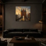 Premium Wall Art Kare Html Edition – CP-DE-BH-S-002 shown in a warm modern interior