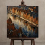 Premium Wall Art Kare Html Edition – CP-DE-BH-S-003 displayed on a studio easel