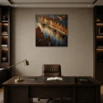 Premium Wall Art Kare Html Edition – CP-DE-BH-S-003 displayed in a contemporary gallery-inspired room