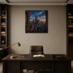 Premium Wall Art Kare Html Edition – CP-DE-BH-S-004 displayed in a contemporary gallery-inspired room