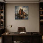 Premium Wall Art Kare Html Edition – CP-DE-BH-S-005 displayed in a contemporary gallery-inspired room