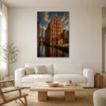 Premium Wall Art Dikey Html Edition – CP-DE-BH-V-001 styled in a refined neutral interior