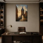 Premium Wall Art Dikey Html Edition – CP-DE-BH-V-002 displayed in a contemporary gallery-inspired room