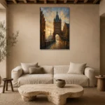 Premium Wall Art Dikey Html Edition – CP-DE-BH-V-002 presented in a sophisticated home setting