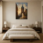 Premium Wall Art Dikey Html Edition – CP-DE-BH-V-002 showcased in an elegant minimalist interior