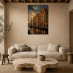 Premium Wall Art Dikey Html Edition – CP-DE-BH-V-003 presented in a sophisticated home setting