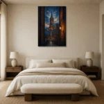 Premium Wall Art Dikey Html Edition – CP-DE-BH-V-004 showcased in an elegant minimalist interior