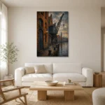 Premium Wall Art Dikey Html Edition – CP-DE-BH-V-005 styled in a refined neutral interior
