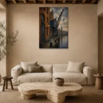 Premium Wall Art Dikey Html Edition – CP-DE-BH-V-005 presented in a sophisticated home setting