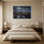 Premium Wall Art Yatay Html Edition – CP-DE-DM-H-001 showcased in an elegant minimalist interior