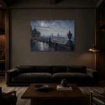 Premium Wall Art Yatay Html Edition – CP-DE-DM-H-002 shown in a warm modern interior