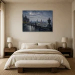 Premium Wall Art Yatay Html Edition – CP-DE-DM-H-002 showcased in an elegant minimalist interior