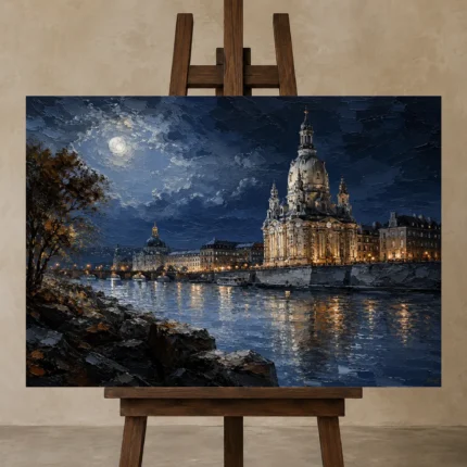 Premium Wall Art Yatay Html Edition – CP-DE-DM-H-004 displayed on a studio easel