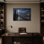 Premium Wall Art Yatay Html Edition – CP-DE-DM-H-005 displayed in a contemporary gallery-inspired room