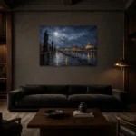 Premium Wall Art Yatay Html Edition – CP-DE-DM-H-005 shown in a warm modern interior