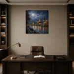Premium Wall Art Kare Html Edition – CP-DE-DM-S-001 displayed in a contemporary gallery-inspired room
