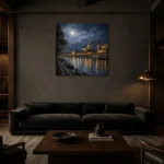 Premium Wall Art Kare Html Edition – CP-DE-DM-S-001 shown in a warm modern interior