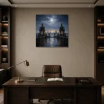 Premium Wall Art Kare Html Edition – CP-DE-DM-S-002 displayed in a contemporary gallery-inspired room