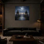 Premium Wall Art Kare Html Edition – CP-DE-DM-S-002 shown in a warm modern interior