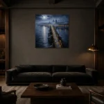 Premium Wall Art Kare Html Edition – CP-DE-DM-S-003 shown in a warm modern interior