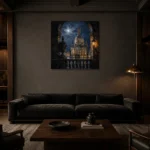 Premium Wall Art Kare Html Edition – CP-DE-DM-S-004 shown in a warm modern interior