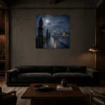 Premium Wall Art Kare Html Edition – CP-DE-DM-S-005 shown in a warm modern interior