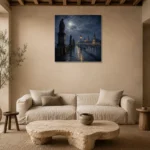 Premium Wall Art Kare Html Edition – CP-DE-DM-S-005 presented in a sophisticated home setting