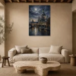 Premium Wall Art Dikey Html Edition – CP-DE-DM-V-001 presented in a sophisticated home setting