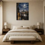 Premium Wall Art Dikey Html Edition – CP-DE-DM-V-002 showcased in an elegant minimalist interior