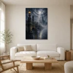 Premium Wall Art Dikey Html Edition – CP-DE-DM-V-003 styled in a refined neutral interior