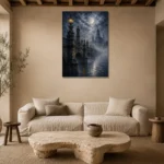 Premium Wall Art Dikey Html Edition – CP-DE-DM-V-003 presented in a sophisticated home setting