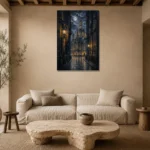 Premium Wall Art Dikey Html Edition – CP-DE-DM-V-004 presented in a sophisticated home setting