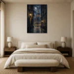 Premium Wall Art Dikey Html Edition – CP-DE-DM-V-004 showcased in an elegant minimalist interior