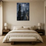 Premium Wall Art Dikey Html Edition – CP-DE-DM-V-005 showcased in an elegant minimalist interior