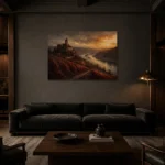 Premium Wall Art Yatay Html Edition – CP-DE-RL-H-001 shown in a warm modern interior